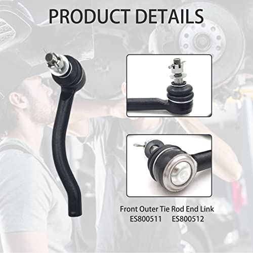 8Pc Front Control Arm Kit Ball Joint Tie Rod Sway Bar Link Steering Suspension Kit Compatible With 2009-2014 Nissan Murano #TOP3