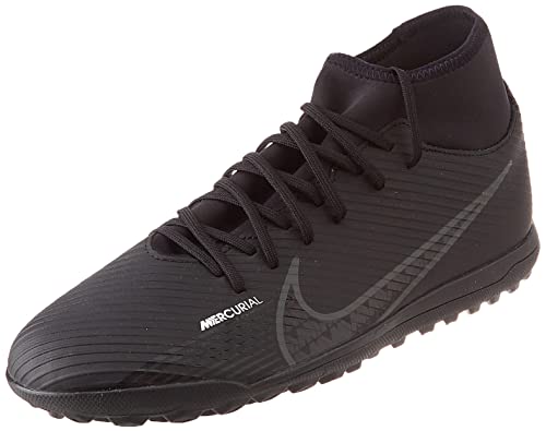 NIKE Mercurial Superfly 9 Club Tf Tênis masculino, Preto Dk Cinza fumê Summit Branco Volt, 8.5 UK
