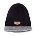 Mütze Damen Slouch Mützen Plüsch Dünne Wintermütze Rippmütze Strickmütze Skimütze Fleecefutter Wollmütze Unisex Elastizität Atmungsaktiv Schlupfmütze Sportmütze für Frühling, Herbst und Winter