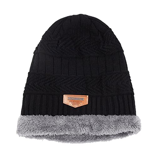 Briskorry Bonnet d'hiver en coton polaire thermique - Unisexe - Pour la course à pied, le jogging