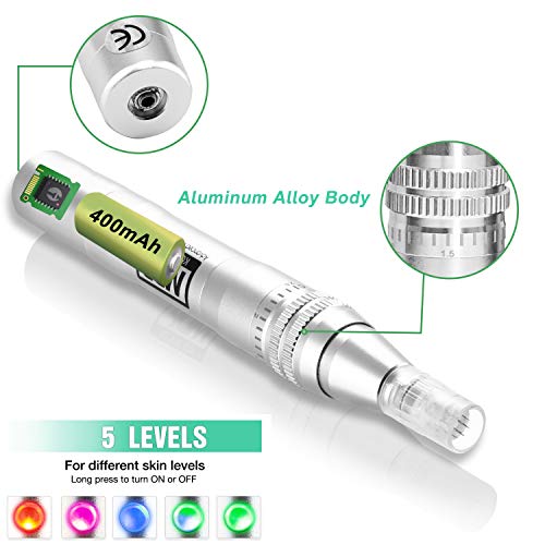 Koi Beauty Microneedling Pen Electric Derma Pen Adjustable Microneedle Dermapen Professional And Home Use - A400 #TOP2