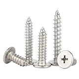 Edelstahl-Kreuzschlitz Befestigungsschrauben, Kreuzschlitz-Holzschrauben aus Edelstahl, 10 Stück, verschiedene Größen(14mmxM5)