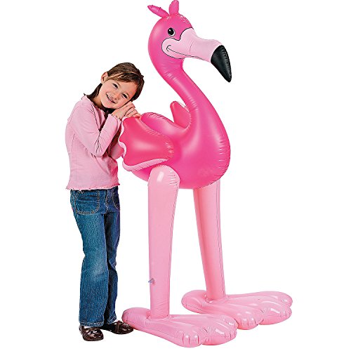 Fun Express Inflatable Pink Flamingo Pool Float...