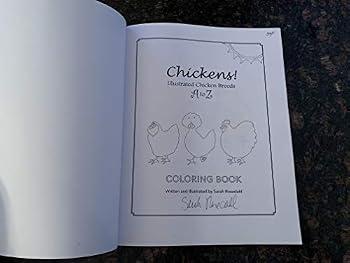 Paperback Chickens! Illustrated Chicken Breeds A to Z Coloring Book