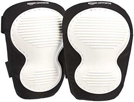 AmazonCommercial Hard Cap Gel Knee Pads, 26.6 cm, Clear, 1 pair