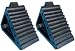YM W4194 Solid Rubber Wheel Chock with Handle, 8-3/4" Length, 4" Width, 6" Height - Pack of 2