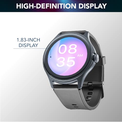 Smartwatch Bluetooth Cellularline étanche et dustproof avec cadran circulaire noir - 2