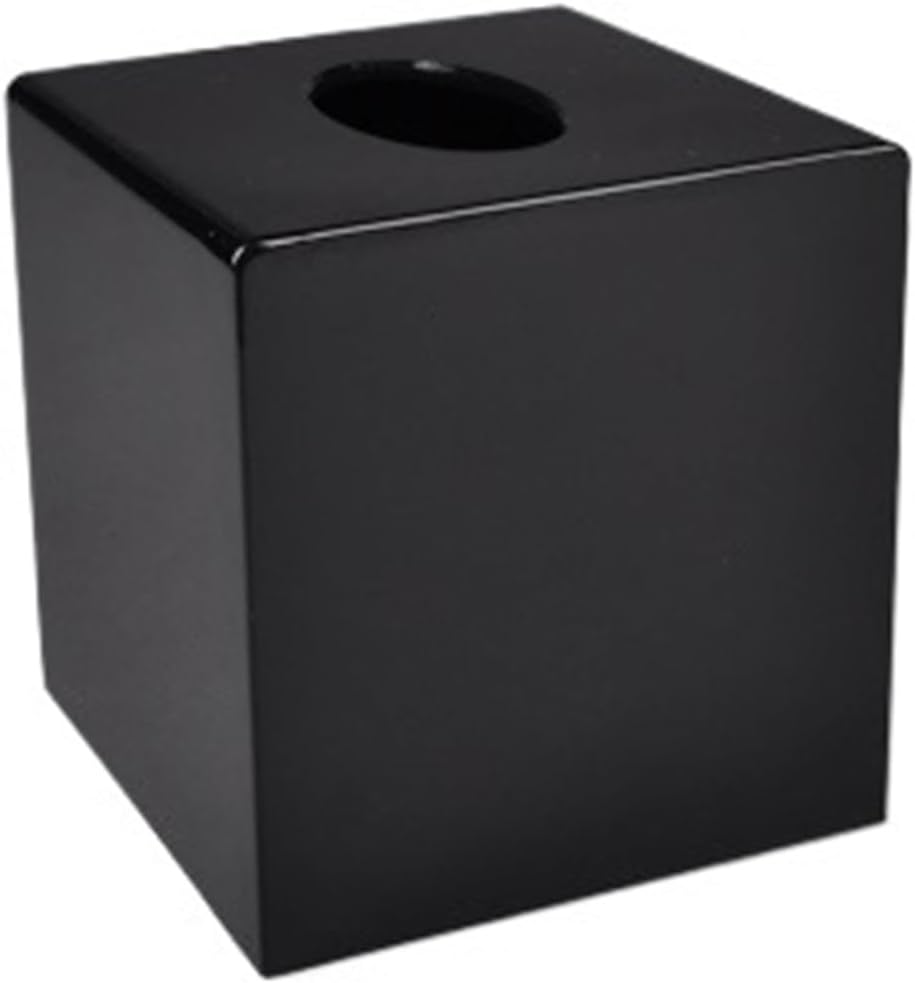 Compatible For Paper Box Napkin Holder Tissue Dispenser(Black,L)