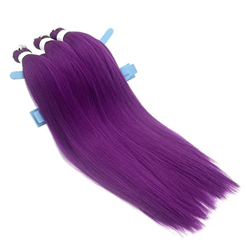 Ai Yuchen Purple Braiding Hair Pre Stretched Prestretched Braiding Hair 26Inch 6 Packs Colored Hair Extensions For Braiding Kids Micro Knotless Jumbo Box Braids Synthetic Braiding Hair #TOP3