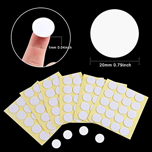 SANNIX 600Pcs Candle Wick Stickers, Heat Resistance Double-Sided Wick Stickers for Candle Making, Adhere Steady in Hot Wax Stickers for Candle Making - Thumbnail 2