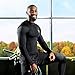 Mava Sports Compression Long Sleeve Top for Men, Baselayer Athletic Workout T-Shirt for Fitness, Running and Gym Workout (Black & Gold, XL)