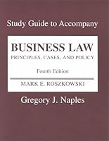 Study Guide to Accompany Roszkowski Business Law 0673524817 Book Cover
