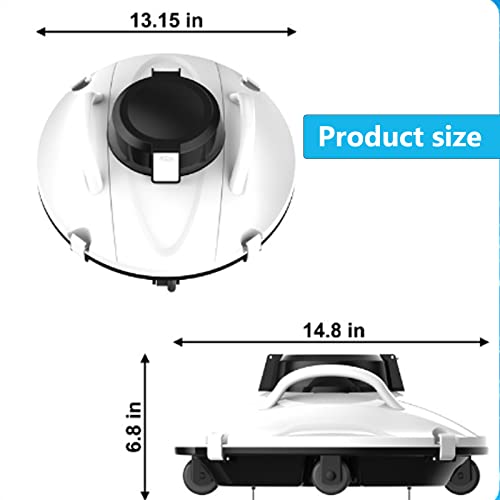 Pool Vacuum, Cordless Pool Vacuum Automatic Pool Vacuum 90 Mins Running Time Ideal For Above & In-Ground Swimming Pools Up To 60 Sqm #TOP5