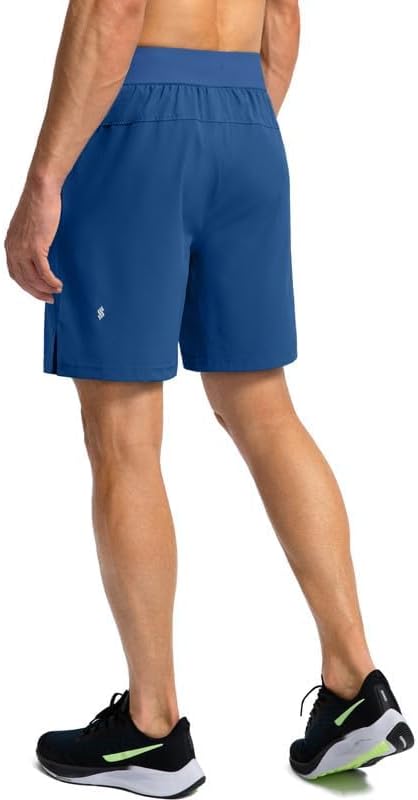 Soothfeel Men's Running Shorts with Zipper Pockets 9"/ 7"/ 5" Lightweight Basketball Gym Workout Athletic Shorts - Image 5