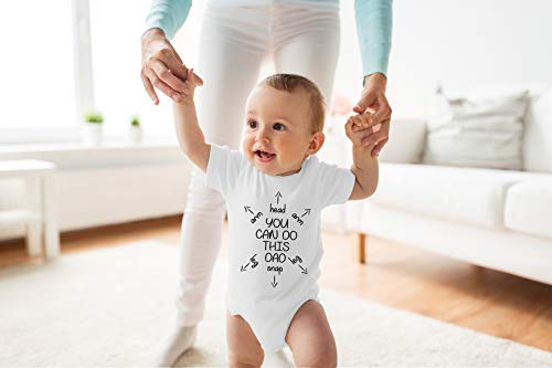 You Can Do This Dad - First Time Dad Gift - Funny Cute Novelty Infant Creeper, One-Piece Baby Bodysuit (White, Newborn) #TOP1