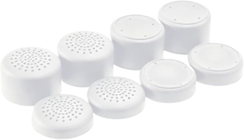 8pcs Analog Thumb Stick Grip Cap, Compatible For PS5 PS4 PS3 Xbox 360 Controller Silicone Height Joystick Cover Thumbsticks Game Accessories(White)