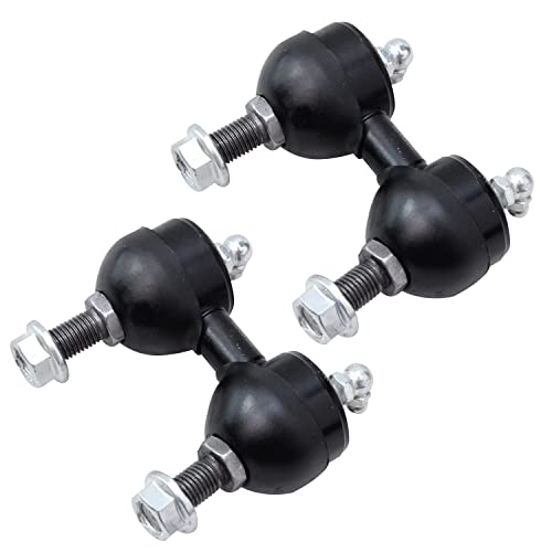 Image of Detroit Axle - 10pc End Control Arms Kit for Hyundai 2001-2006 Elantra, 2 Front Lower Control Arms with Ball Joints 4 Front Rear Sway Bar Links 4 Front Inner Outer Tie Rods Replacement