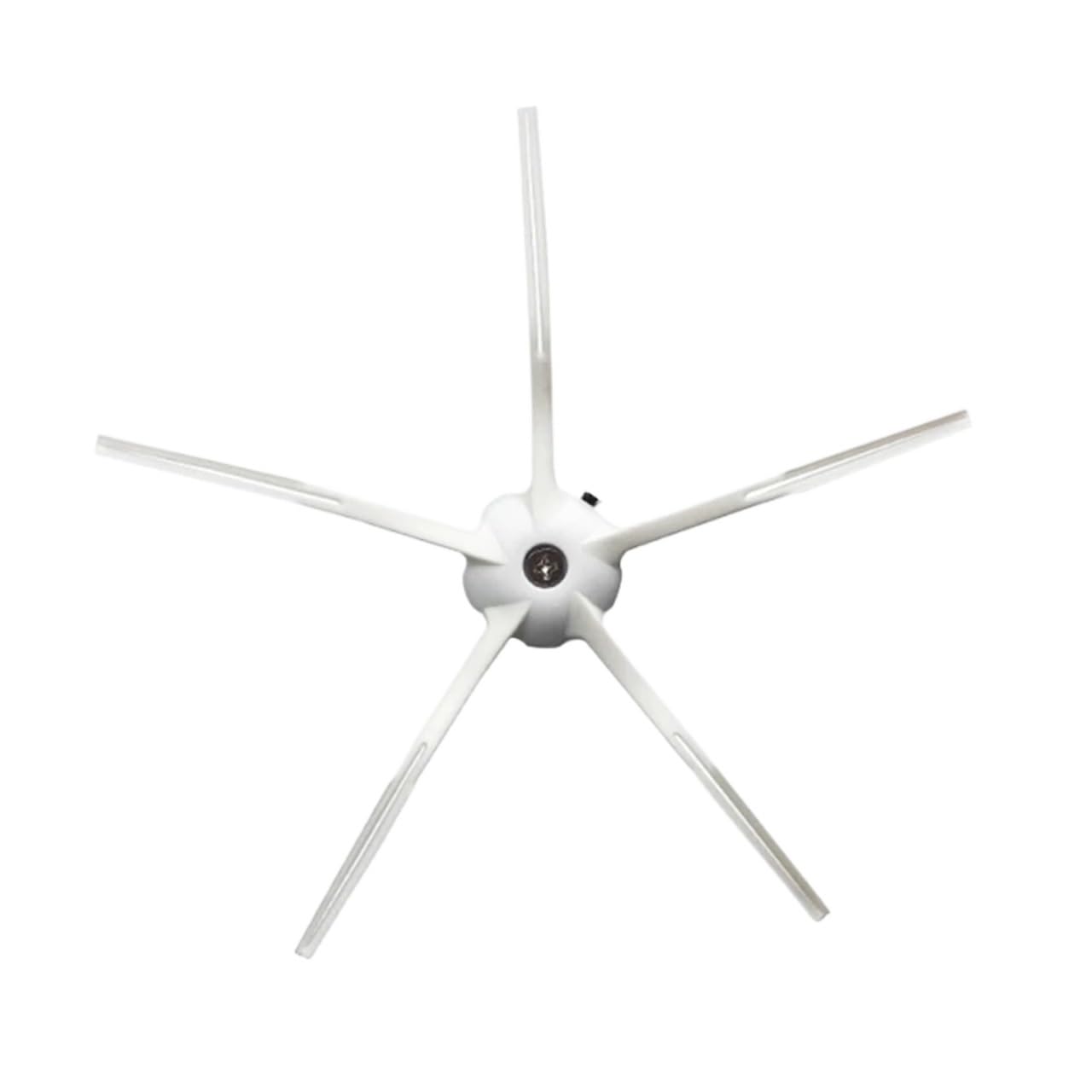Robot Vacuum Side Brush,Compatible for Xiaomi, Compatible for Roborock，S50 S51 S55 S5 S6 1S Parts(5-Armed White 1pc)
