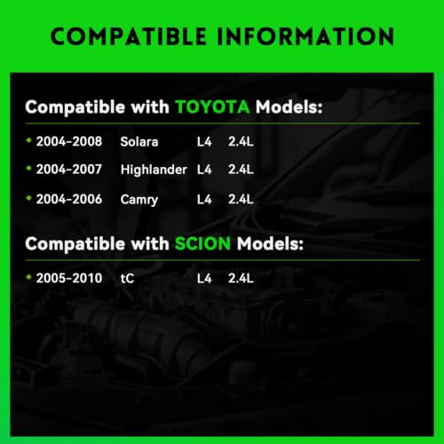Image of 11034N New Alternator Replacement for Toyota 2004-2006 Camry, 04-07 Highlander, 04-08 Solara, L4 2.4L, 2005-2010 Scion TC, 11034 9664219-388 104210-3890 104210-5330 9664219-533 400-52124