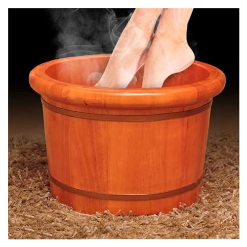 Solid-Wood-Foot-Tub-Foot-Baths-Wood-Foot-Tub-Wooden-Foot-Basin-Wooden-Foot-BasinOak-Foot-Bath-BarrePedicure-Bowl-Spa-Massage-Home-Oak-Foot-Tub