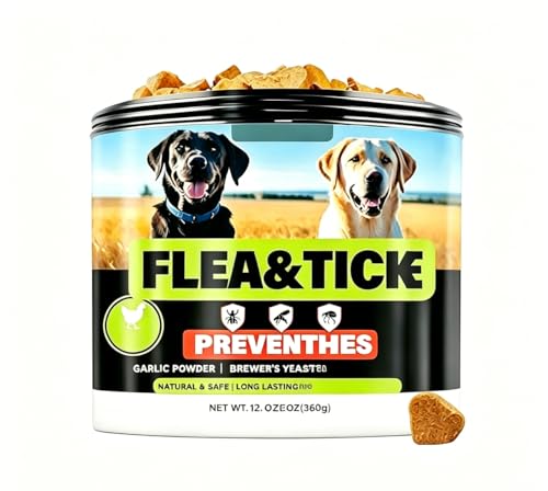 HFYMXNB Pastillas antipulgas y garrapatas para perros, protección contra parásitos