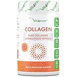 Collagen Pulver 600 g - Pfirsich Maracuja - Premium: 100% Rinder Kollagen Hydrolysat Peptide von Protesol D - Kollagen Typ 1 2 3