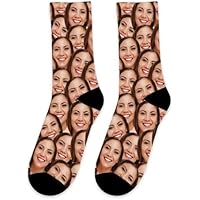 Transparent Gift Calcetines de Caras con Foto Personalizados.