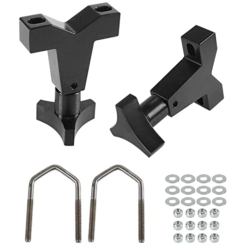YESHMA High-Lift Jack Tube Mount 1-2.5 (Round/Square) Compatible with Tube Bumpers Bull Bars Roll Cages and Roof Racks (Black)