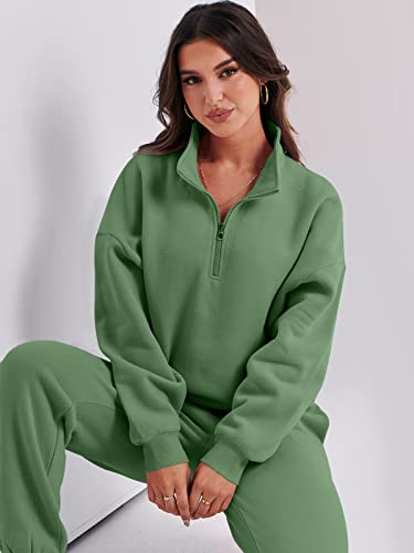Prinbara Women Two Piece Outfits Workout Track Suits Long Sleeve Crop Top Jogger Pants Sets Casual Tracksuit 7Pa76-Shenlv-L #TOP5