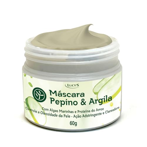 Lucy's, Máscara Facial de Pepino e Argila 60g.