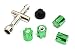 Integy RC Model C30268GREEN Realistic Billet Machined M4 Size Wheel Nut for 1/10 Scale