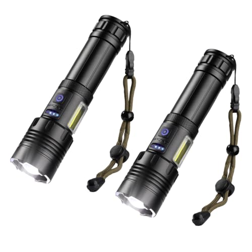 Lampe de poche 900000 lumens ultra puissante avec 7 modes et lanterne COB