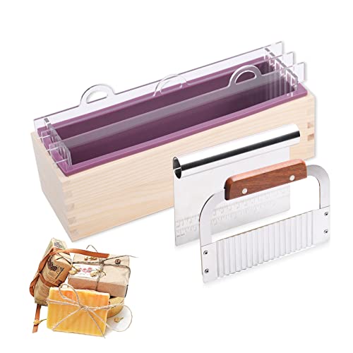 Stampo Per Sapone In Silicone Con Raschietti - Legno E Silicone Alimentare, Per Saponi Fatti In Casa - Foto 13