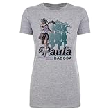 500 LEVEL Paula Badosa Retro Shirt for Women (Heather Gray, Medium)