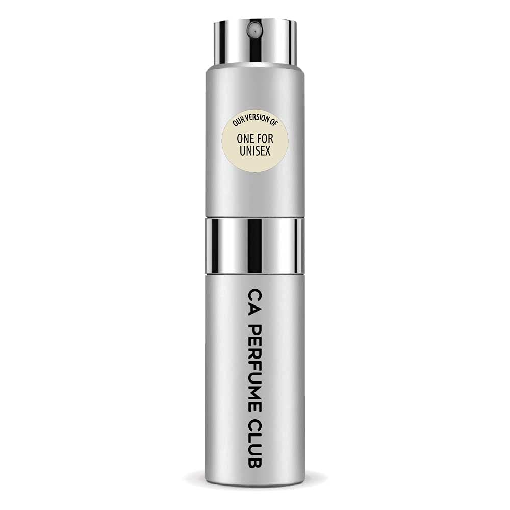 CA PerfumeImpression of Calvin K. One For Women & Men Replica Version Fragrance Dupes Concentrated Long Lasting Eau de Parfum Spray Refillable Atomizer Bottle 0.27 Fl Oz/8ml-X1