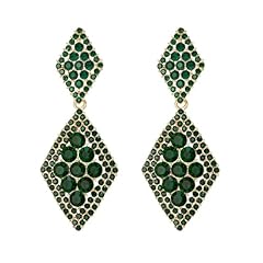 Emerald Color Gold-Tone