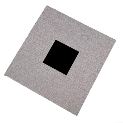 Innovador álbum de fotos para manualidades equipado con cubierta intercambiable y 20 inserciones adhesivas (gris claro)