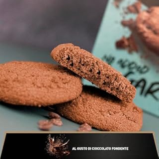 1 Attimo in Forma | Biscotti Proteici Keto per Dieta Chetogenica Senza Zuccheri Aggiunti 160 gr - Basso Contenuto di Carboidrati, Ricco di Fibre, Snack Spuntino Colazione (1 Confezione, Cacao)