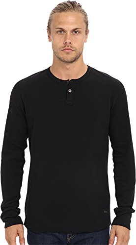 BOSS Orange Men's Trucker Long Sleeve Waffle Henley