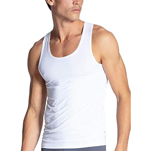 CALIDA Herren Unterhemd Performance Neo, weiß aus Polyamid und Elastan, temperaturausgleichend atmungsaktiv Cover