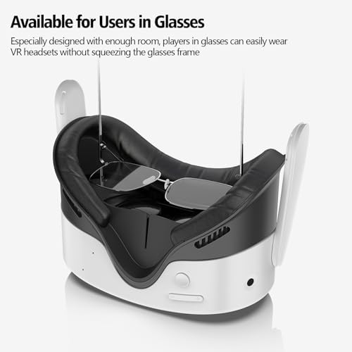 VZNEK Face Cover Pad for Oculus Quest 3S, Sweat-Proof PU Foam Cushion for Meta Quest 3S, Compatible with Oculus Quest 3S Original Spacer (for Quest 3S) - 2