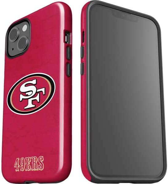 Skinit Impact Phone Case Compatible with iPhone 14 - Officially Licensed NFL San Francisco 49ers Distressed Design