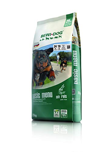 BEWI DOG Basic Menue [25 kg] Hundefutter | Trockenfutter für normal aktive Hunde | ohne Weizen & Soja | für erwachsene Hunde aller Rassen