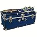 Seward Trunk 30-inch Footlocker Trunk with Wheels Blue