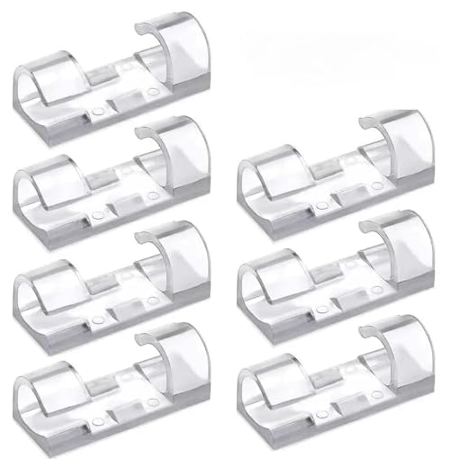 20PCS Cable Clips Organizer Wire Management Holder USB Charging Data Cable Spool Wall Mount Hook for Home Office