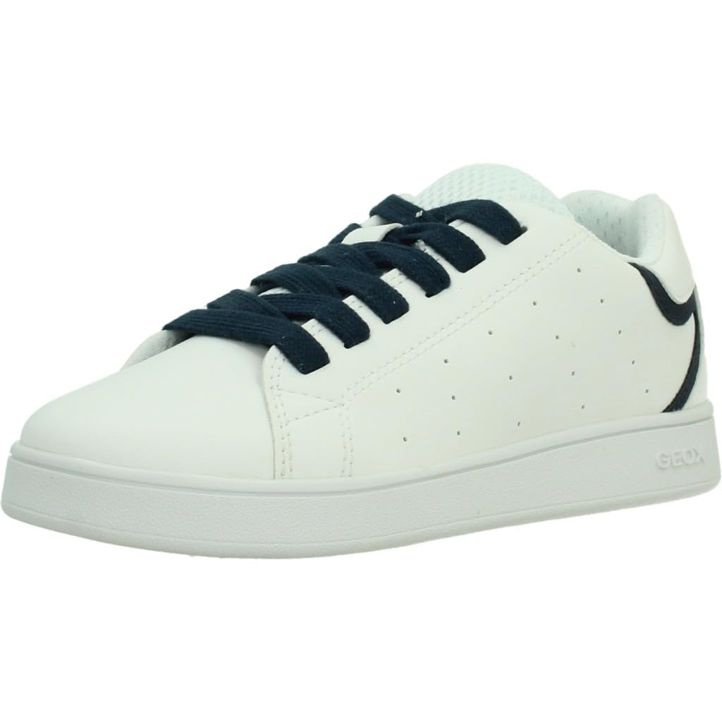 Geox Boys White Eclyper Trainers - Kids Sneakers - 34 Eu - Kids