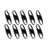 10Pcs Dual Opening Anti Theft Zipper Clip Theft Deterrent S Shaped Zipper Pull Locks for Tent, Purse, Backpack, Camping Suitcases
