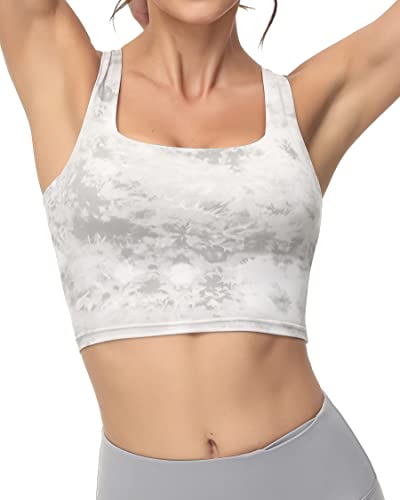 Image of romansong Strappy Yoga Sports Bras for Women Padded Criss-Cross Back Tank Tops