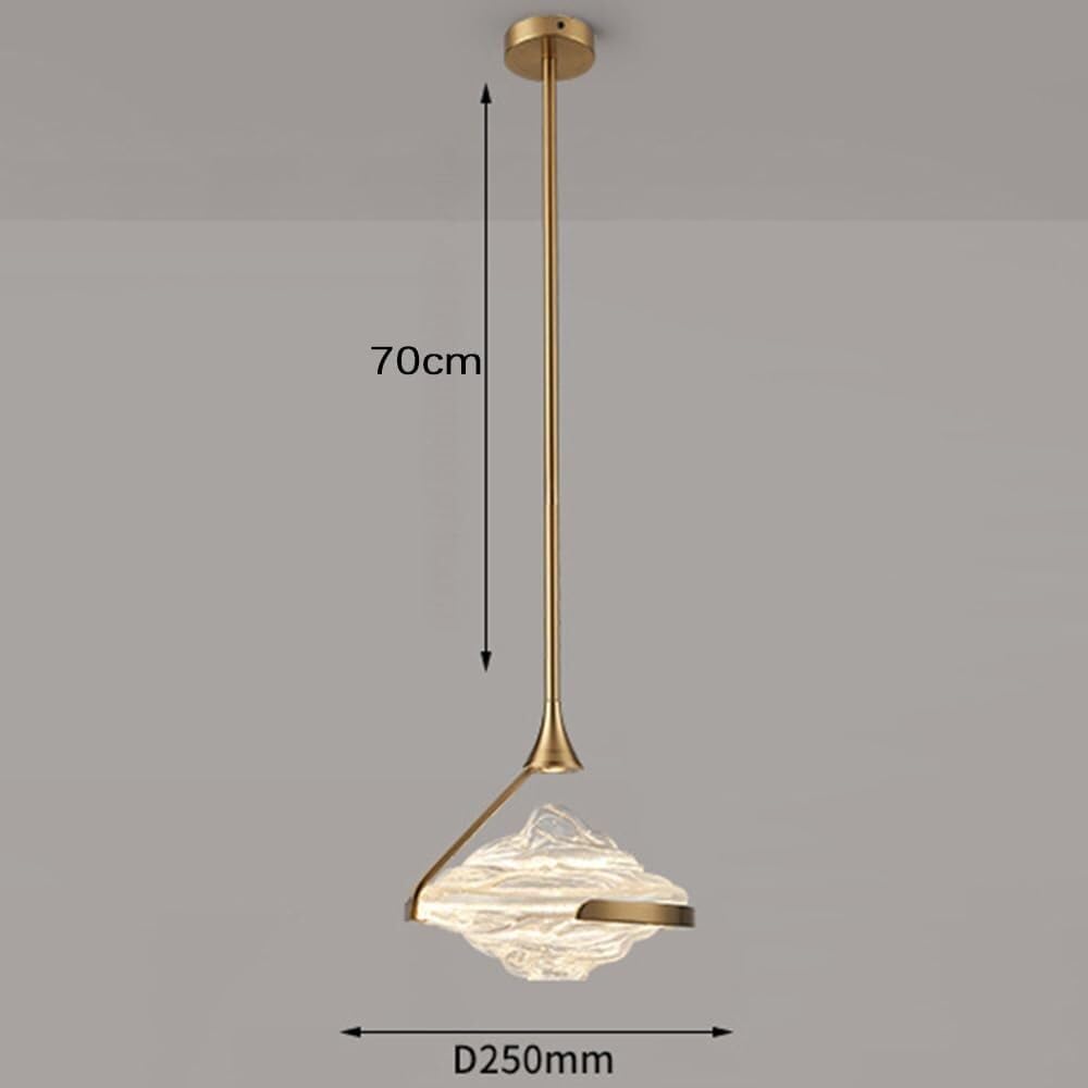Lights Indoor Glass Single Small Modern Nordic Led Hanging Lamp - 1 Light Iron Hanging Light for Living Room Kitchen Island Dining Room 5W(C Warm Light)/a/Neutral Light
