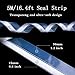 Silicone Seal Strip,Weather Stripping for Door or Window,Weatherproof Soundproof Self Adhesive Door Strip Bottom, Draft Stopper Silicone Strip Tape (Transparent, 45mm)